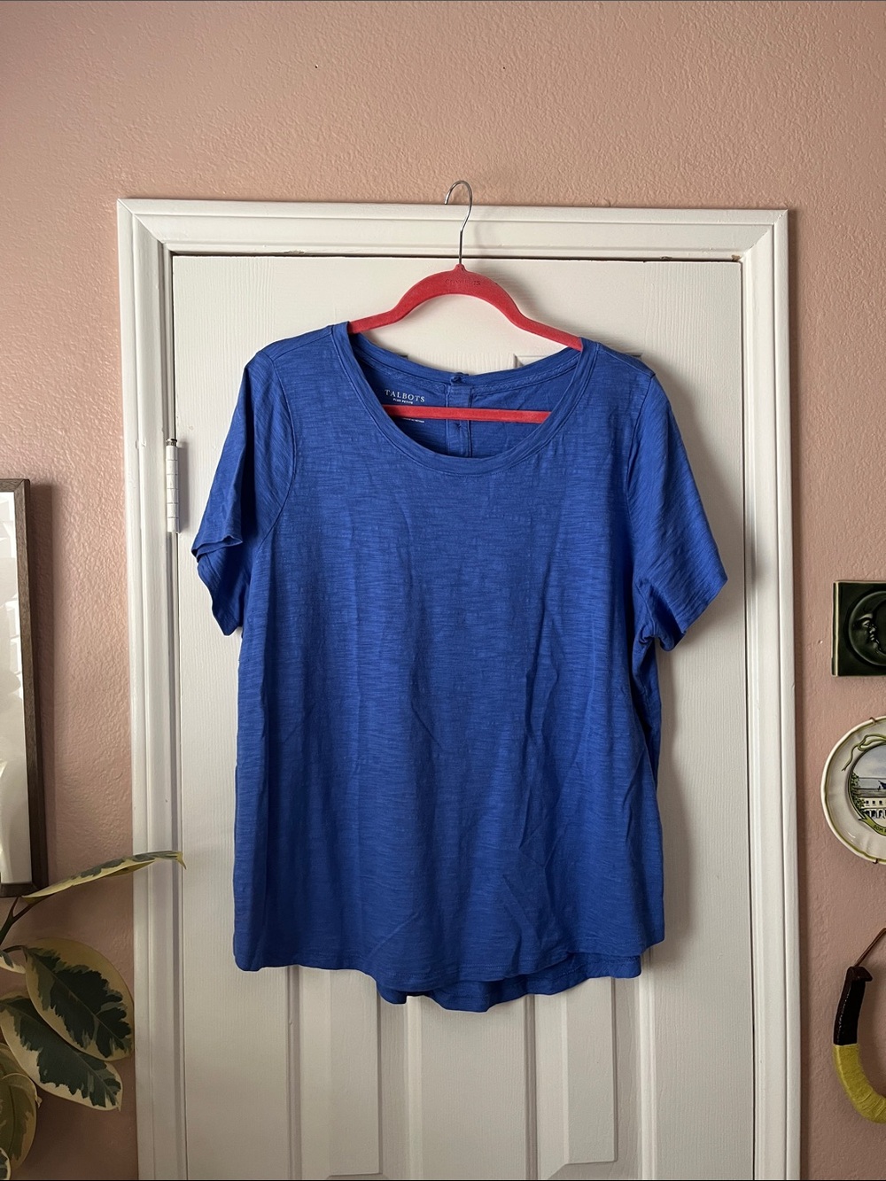 Talbots Royal Blue Short Sleeve Crewneck Tee